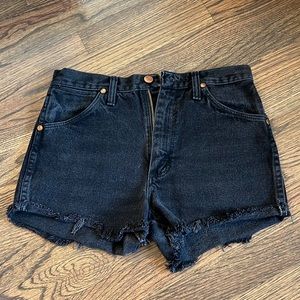 NWT Urban Renewal Wrangler Black Denim Shorts